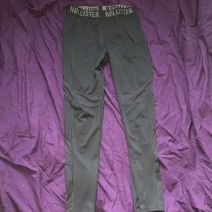 Black mesh Hollister leggings.